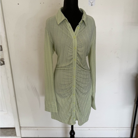 ASOS Light Green Ribbed Top - Picture 1 of 4